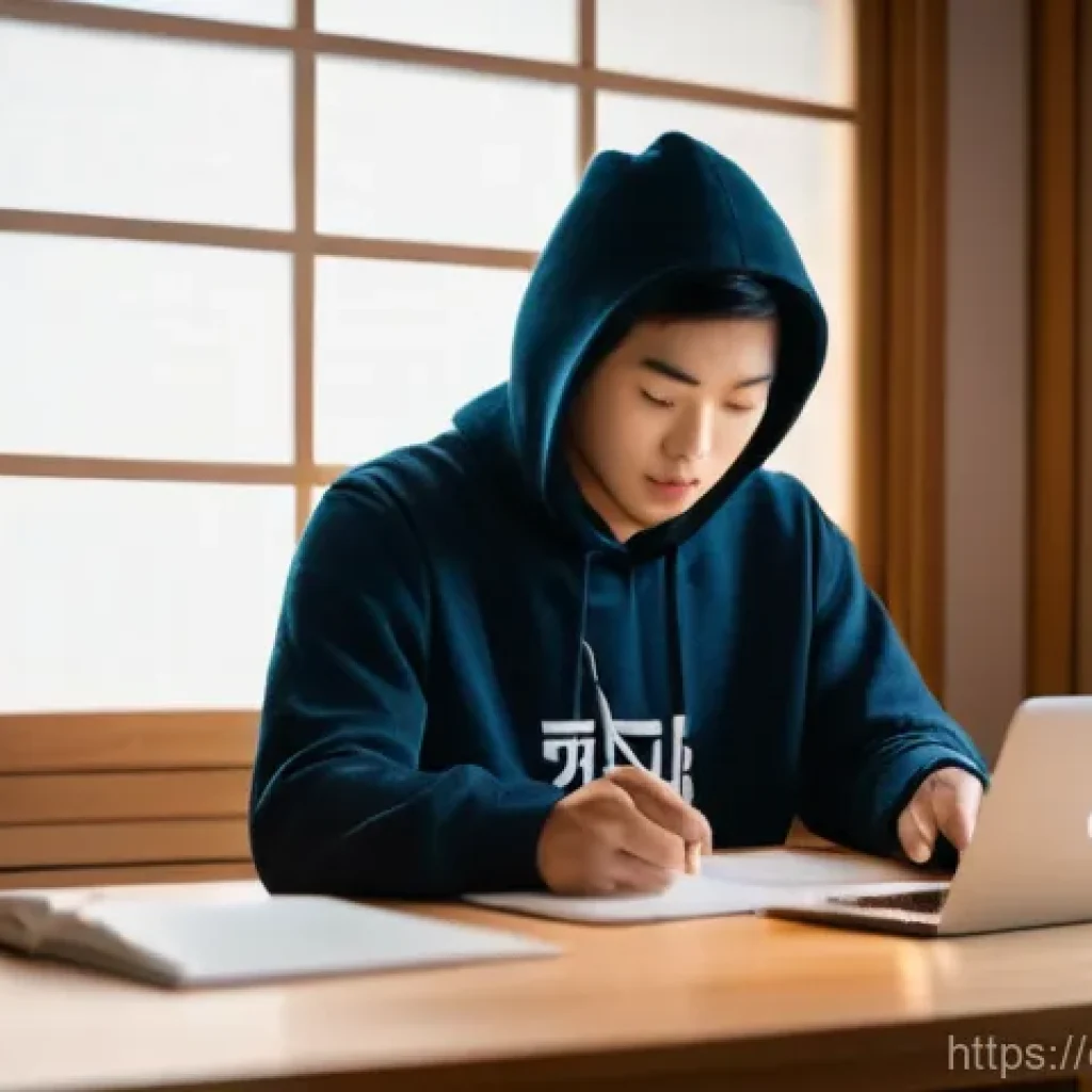 JLPT N1 실기 시험 사례 분석 - **Prompt:** A young adult, 20s-30s, gender-neutral, wearing a comfortable, casual outfit like a hood...