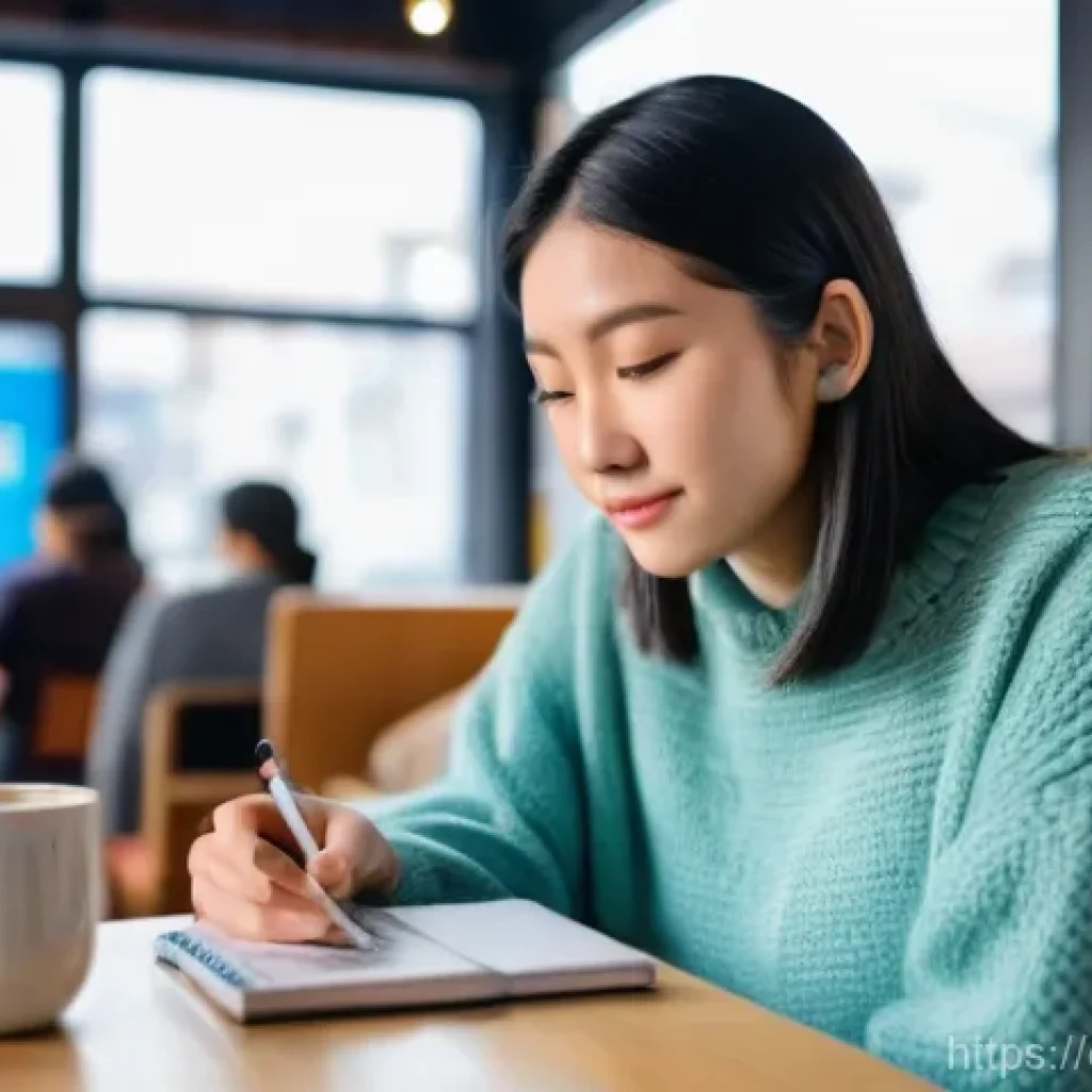 JLPT와 일본어 통번역 전문가의 경험담 - **Prompt:** A young adult, gender-neutral, in their mid-20s, dressed in a stylish yet modest sweater...