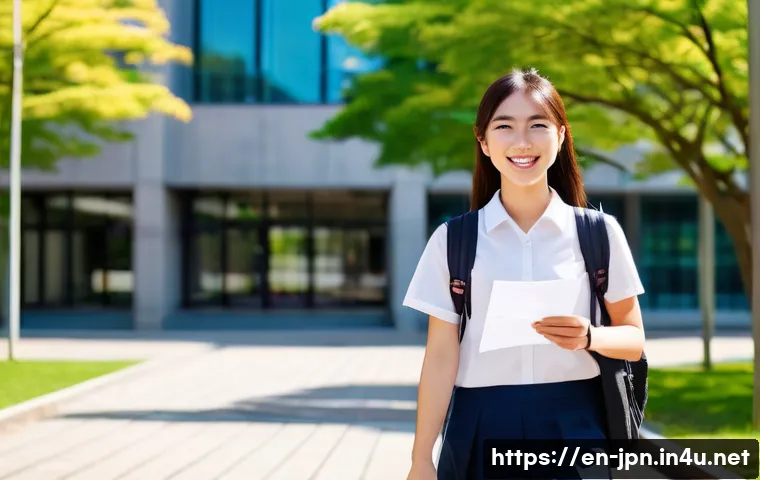 JLPT 자격증 활용 해외 교류 사례 - **Prompt 1: Academic Triumph in Japan**
"A diverse young adult, perhaps in their early twenties,...